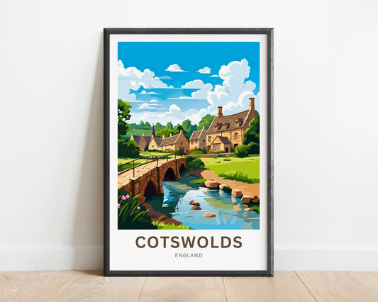 Cotswolds Travel Poster