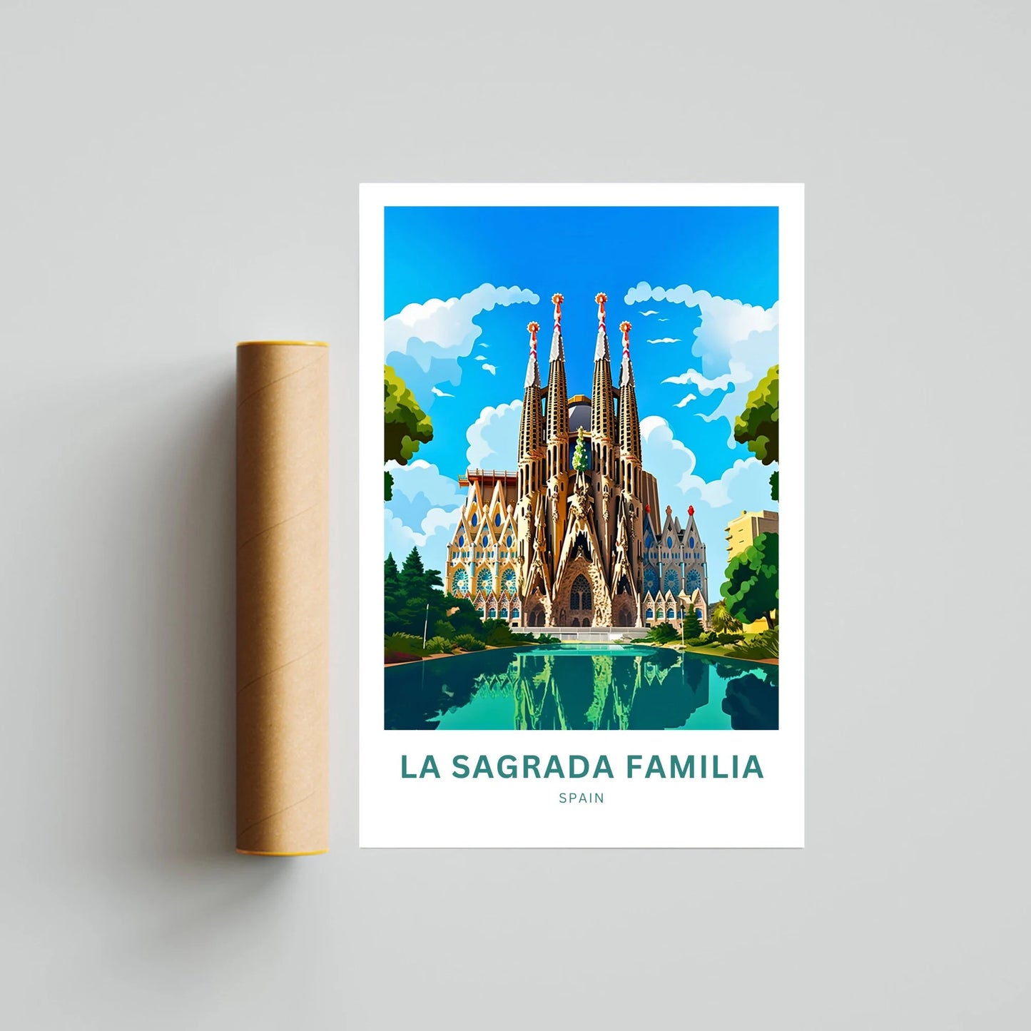 La Sagrada Familia  Travel Poster