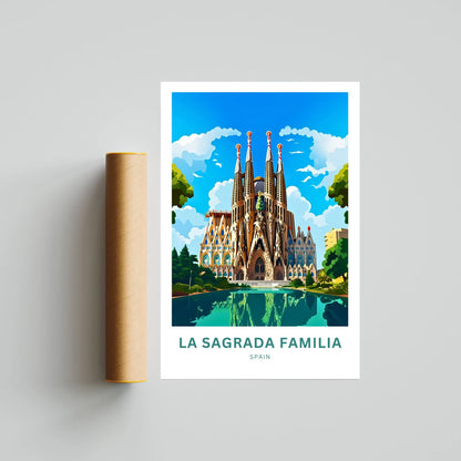 La Sagrada Familia  Travel Poster