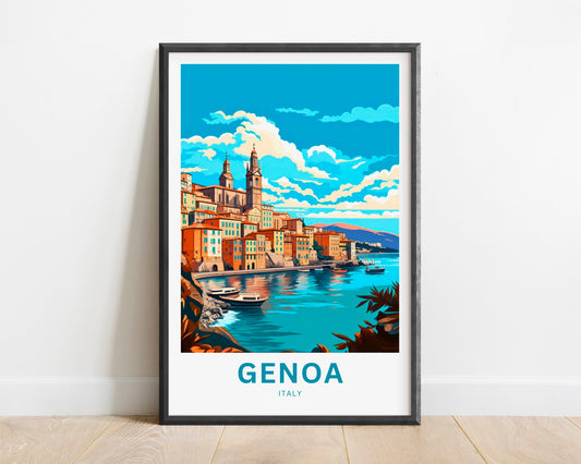 Genoa Travel Poster