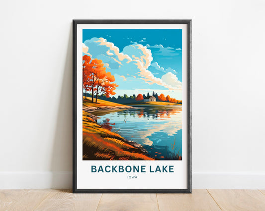 Backbone Lake Travel Poster