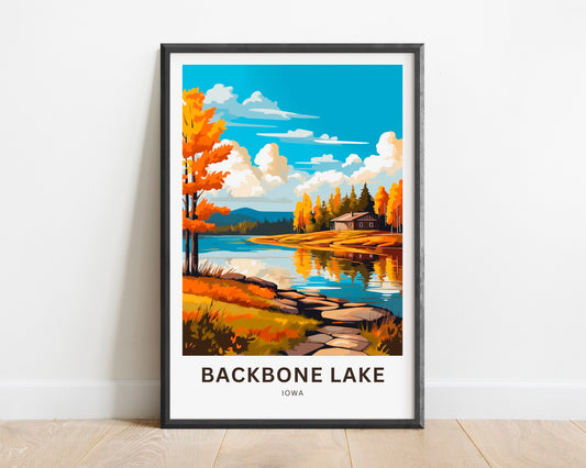 Backbone Lake Travel Poster