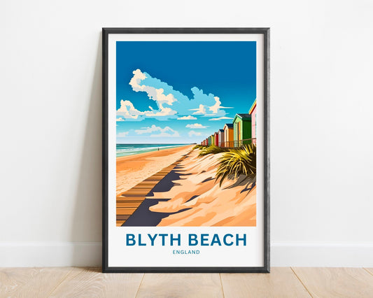 Blyth Beach Travel Poster