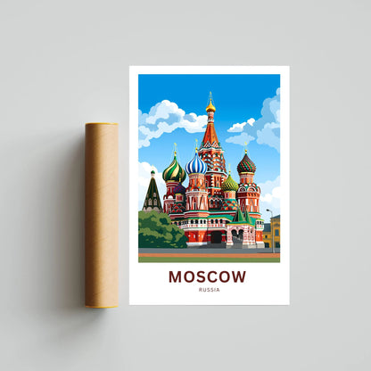 Moscow Travel Poster