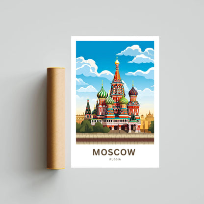 Moscow Travel Poster