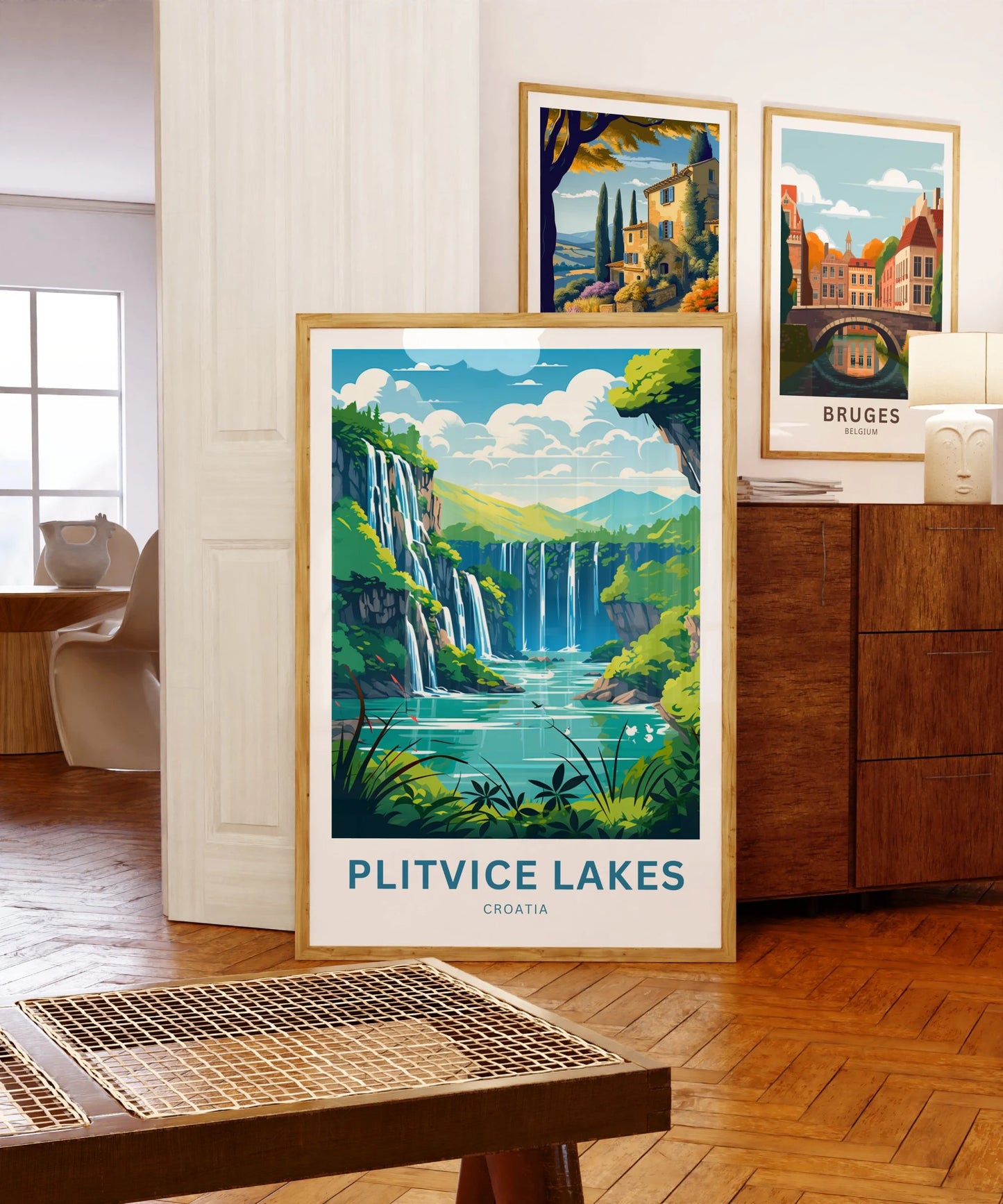 Plitvice Lake Travel Poster