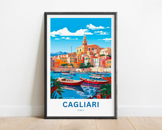 Cagliari Travel Poster