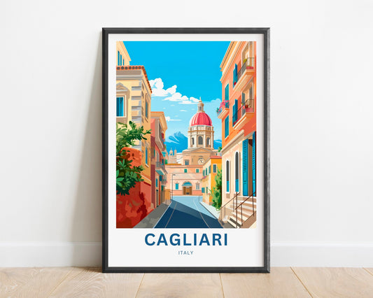 Cagliari Travel Poster