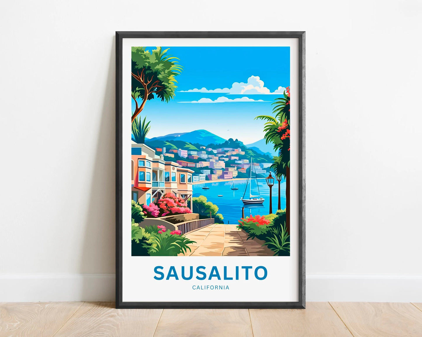 Sausalito Travel Poster