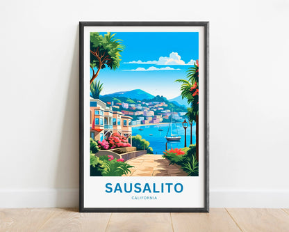 Sausalito Travel Poster