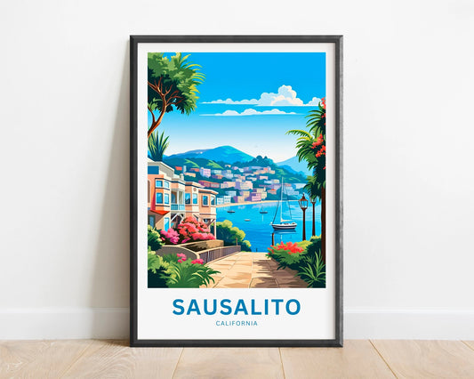 Sausalito Travel Poster