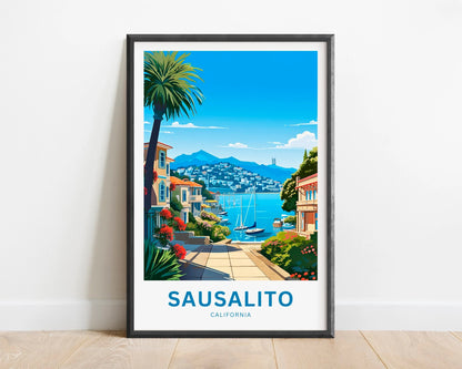 Sausalito Travel Poster