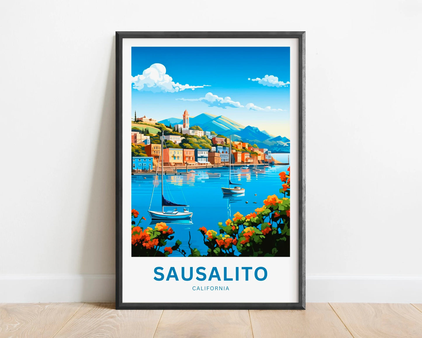 Sausalito Travel Poster