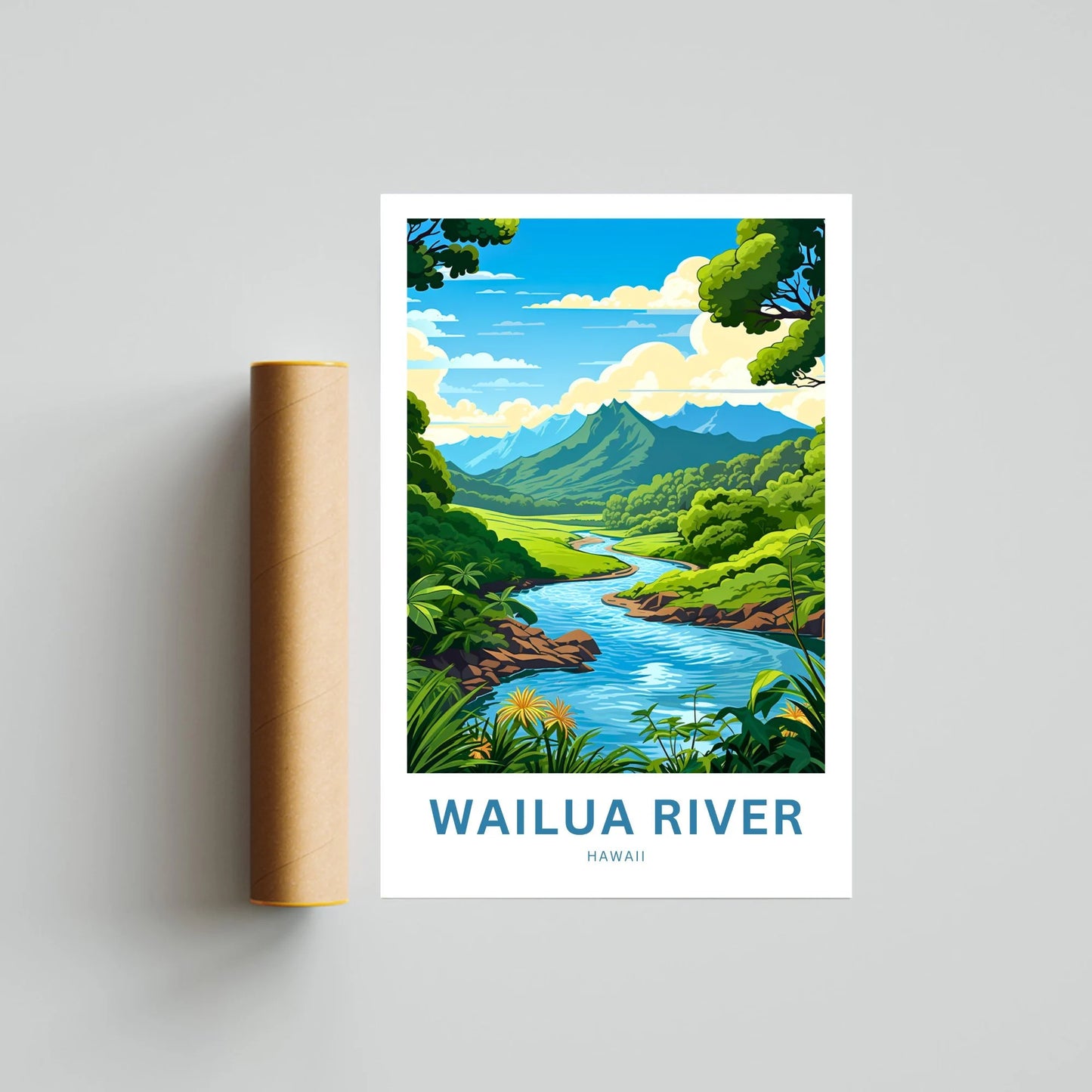 Wailua River Travel Poster