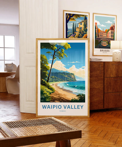 Waipio Valley Travel Poster