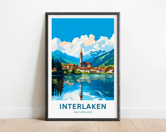 Interlaken Travel Poster
