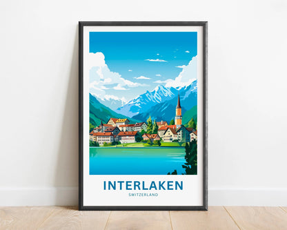 Interlaken Travel Poster