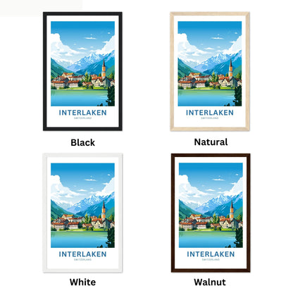 Interlaken Travel Poster