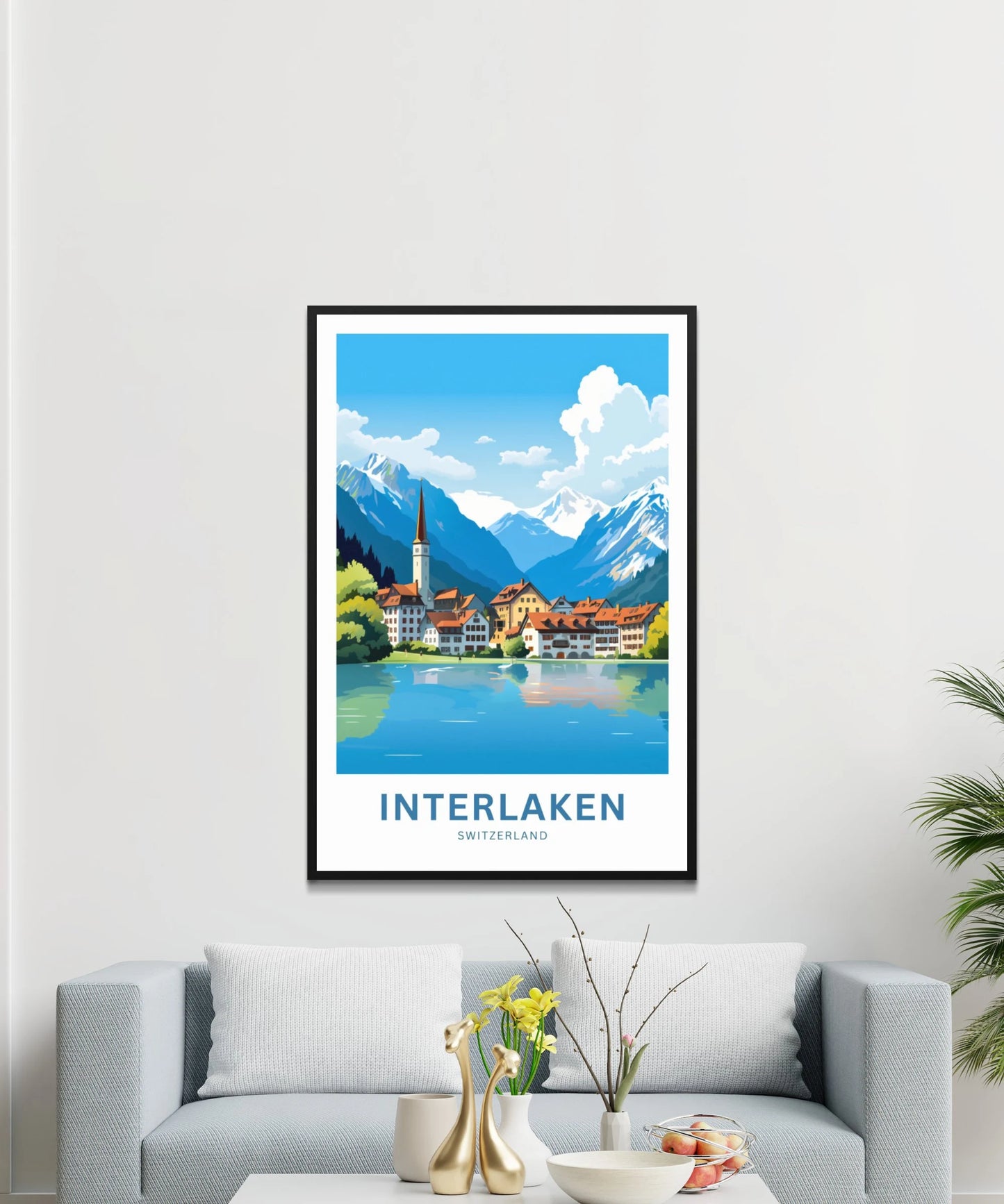 Interlaken Travel Poster