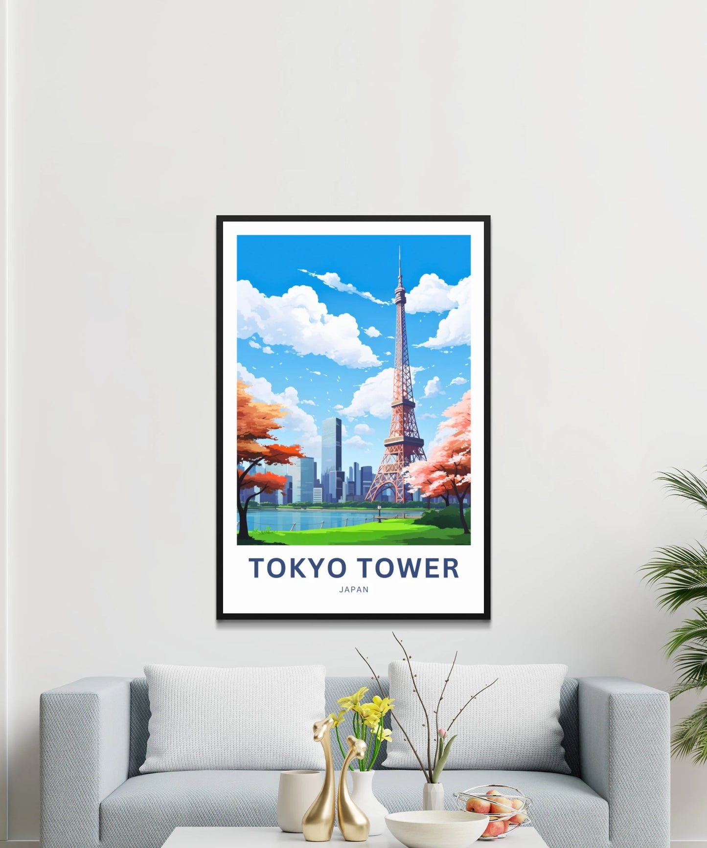 Tokyo Tower Travel Poster