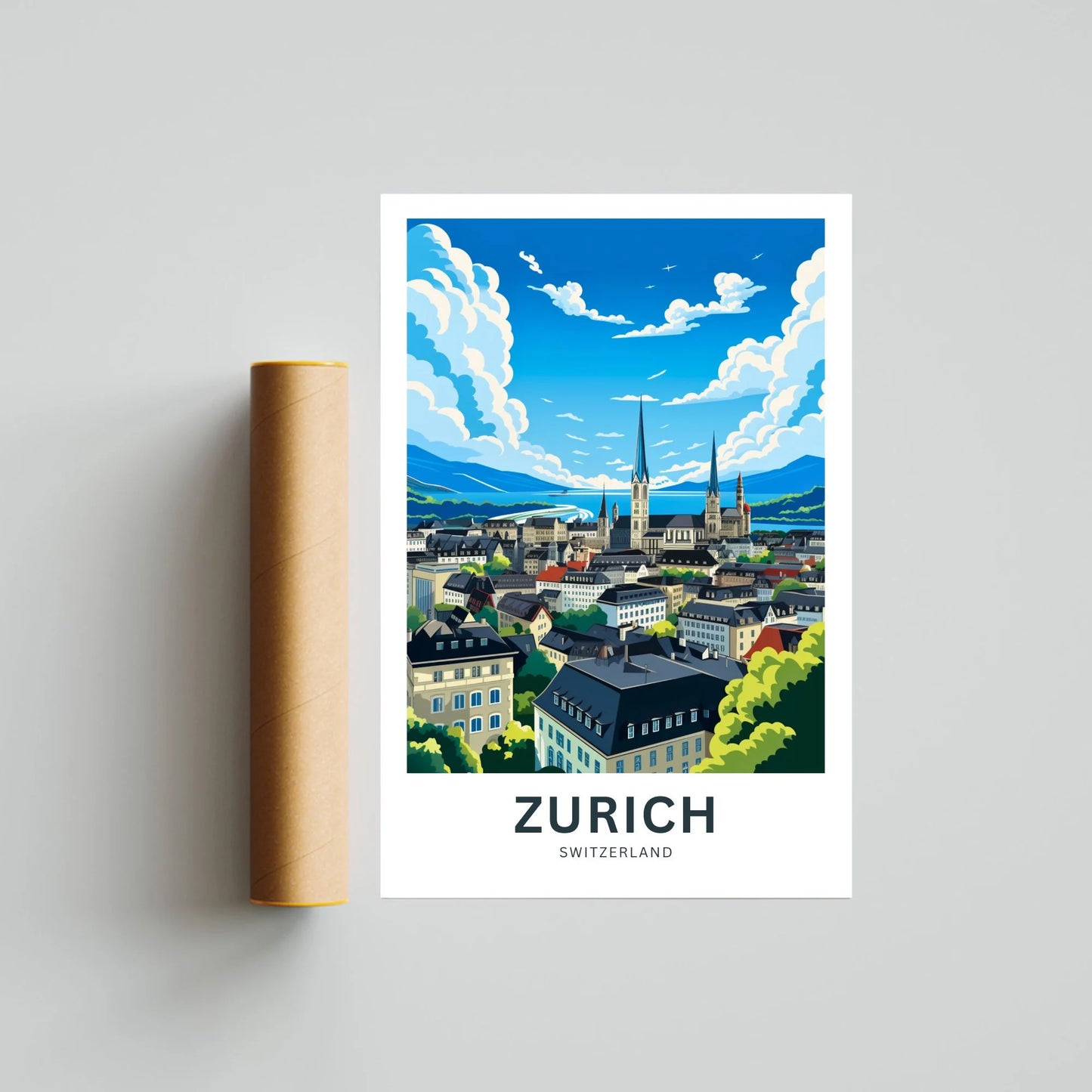 Zurich Travel Poster