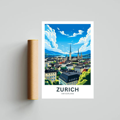 Zurich Travel Poster