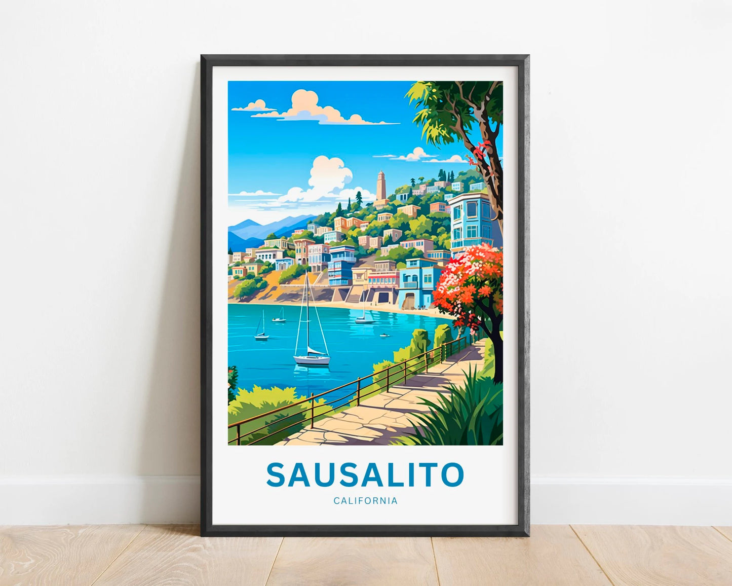 Sausalito Travel Poster