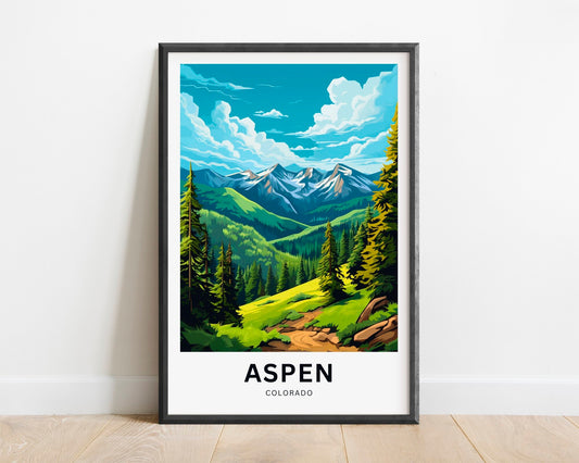Aspen Travel Poster