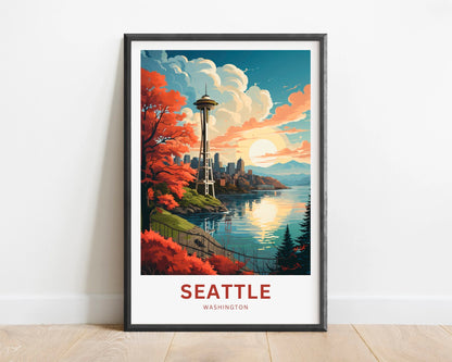 Seattle Travel Poster