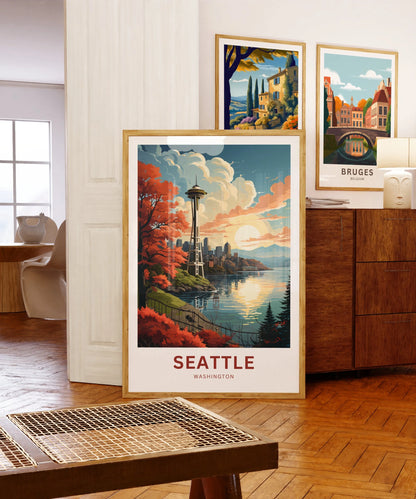 Seattle Travel Poster