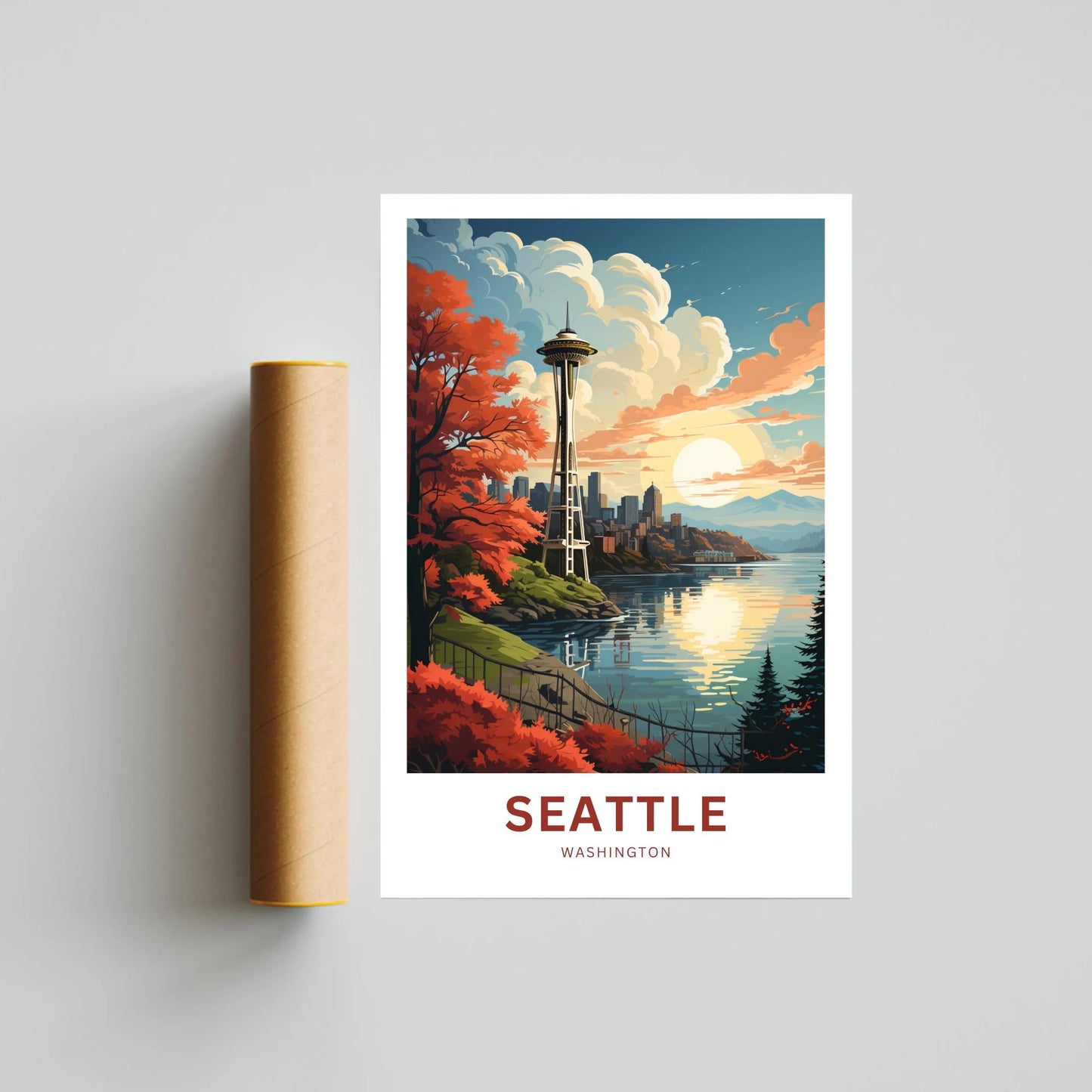 Seattle Travel Poster