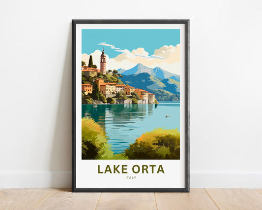Lake Orta Travel Poster