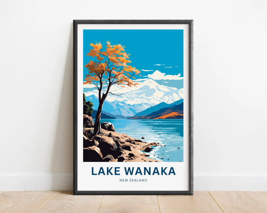 Wanaka Travel Poster