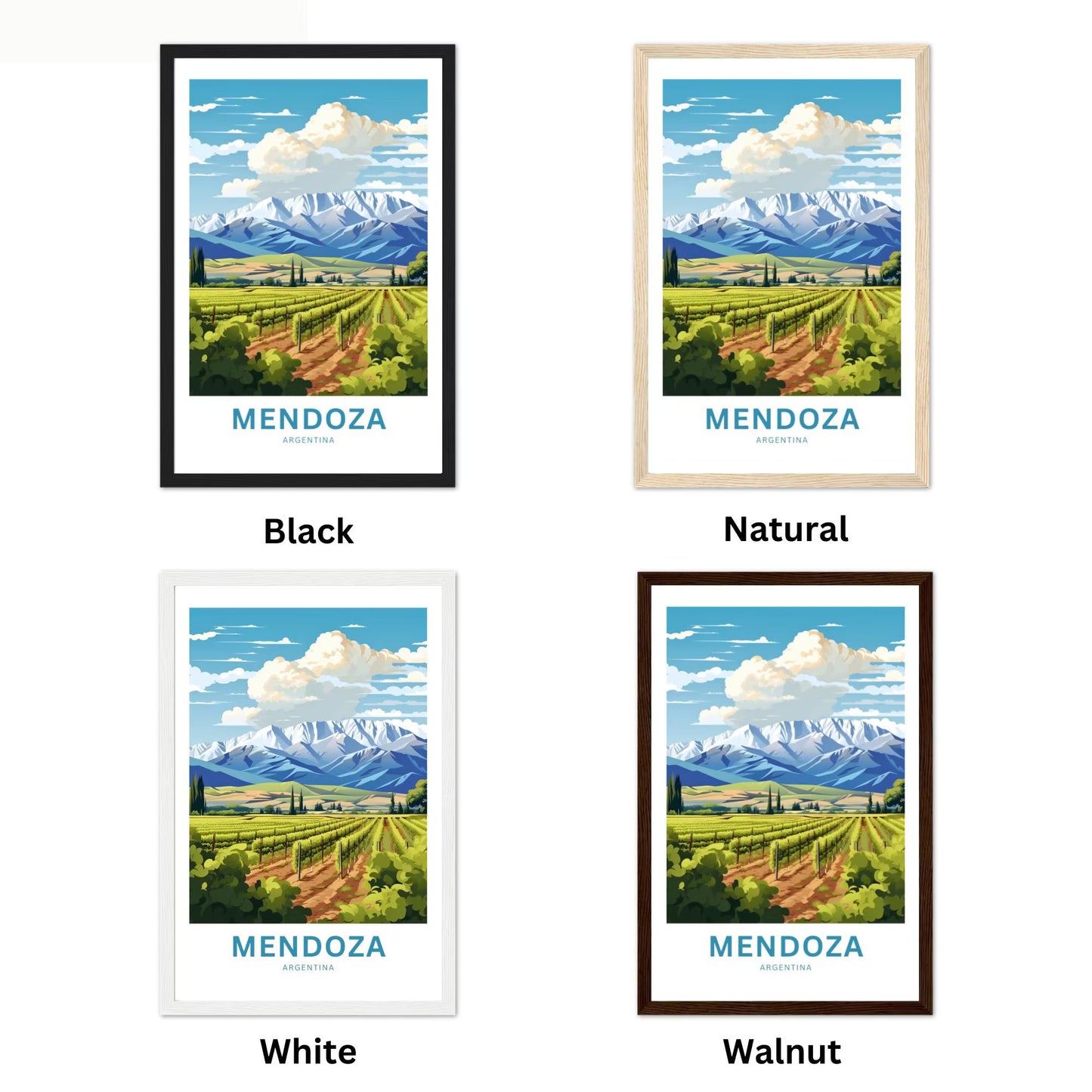 Mendoza Travel Poster