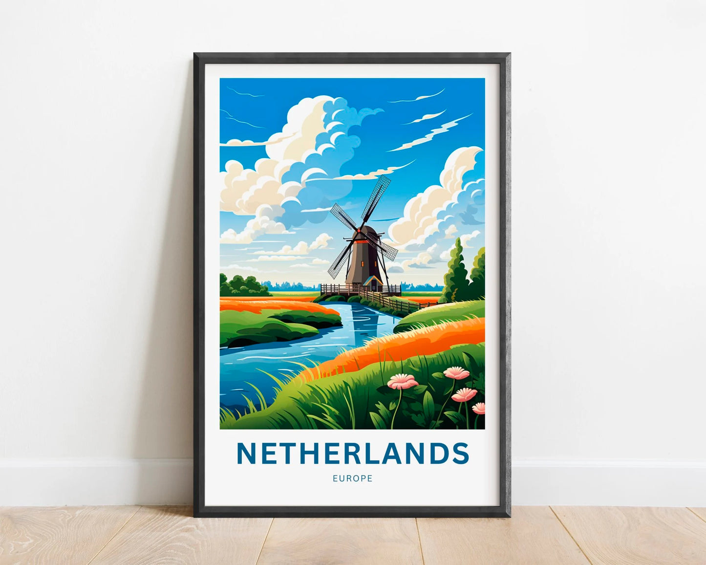 Netherlands Travel Poster