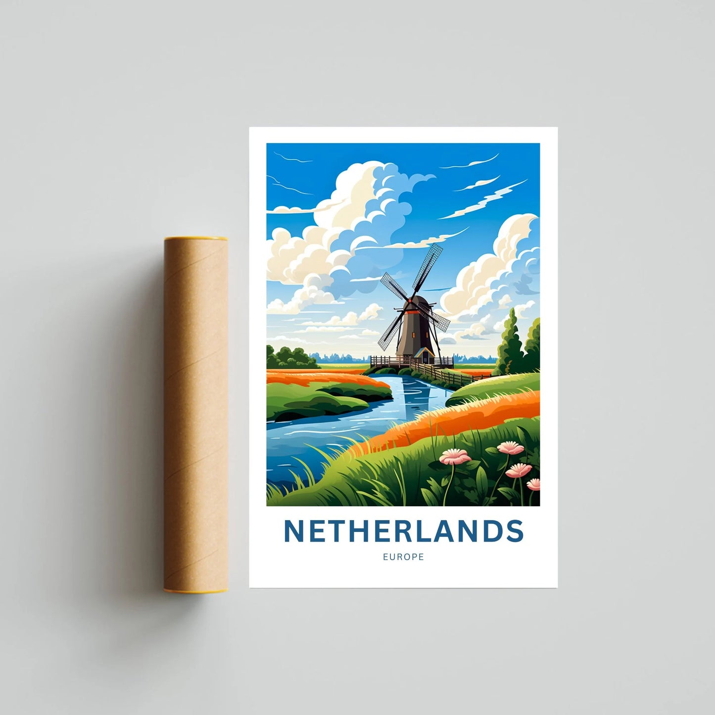 Netherlands Travel Poster