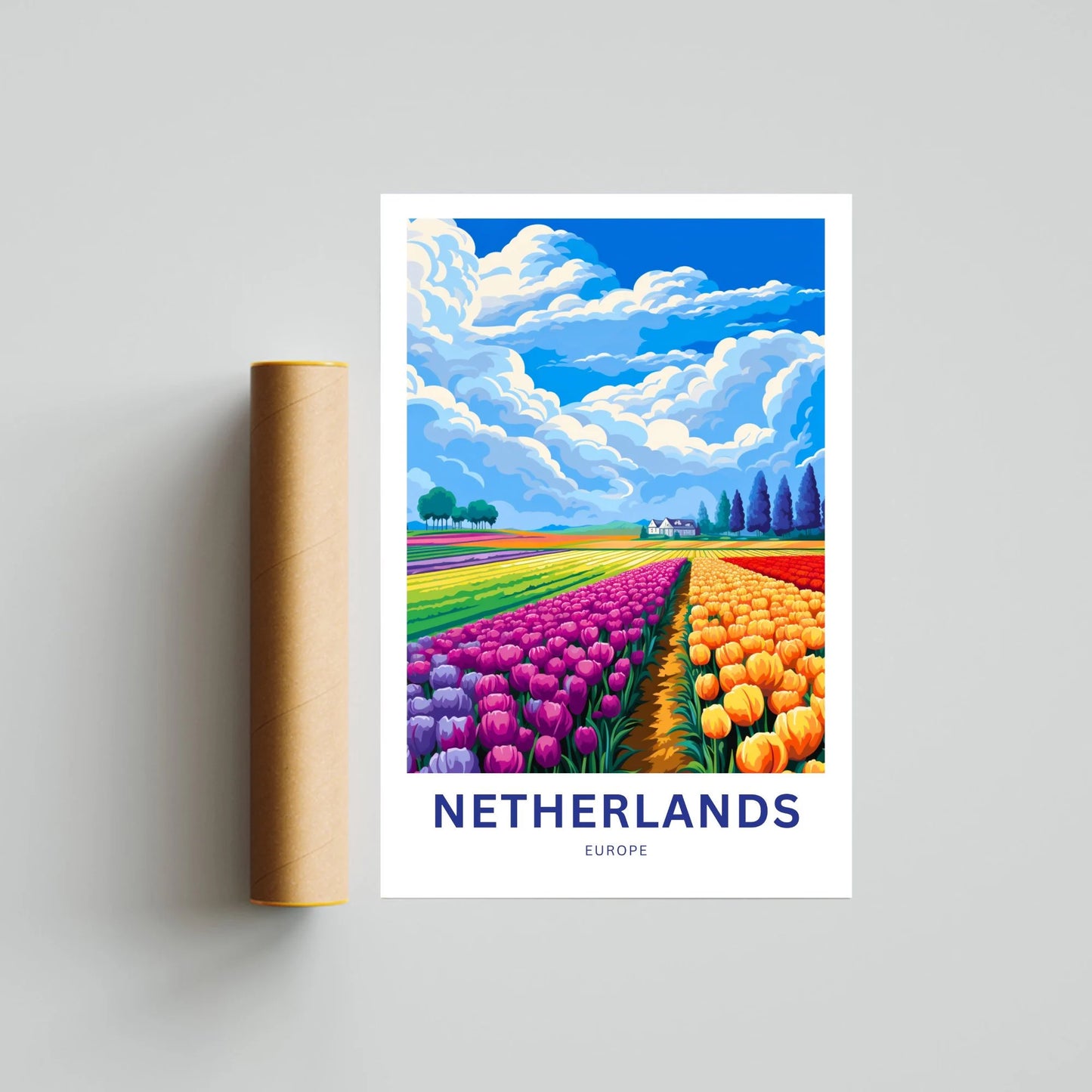 Netherlands Travel Poster