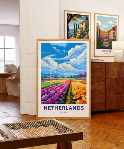 Netherlands Travel Poster