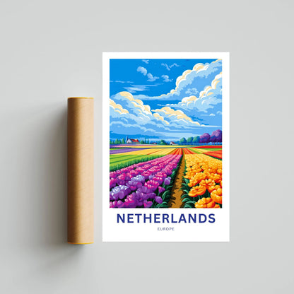 Netherlands Travel Poster