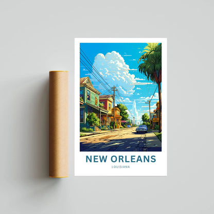 New Orleans Travel Poster