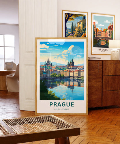 Prague Travel Poster