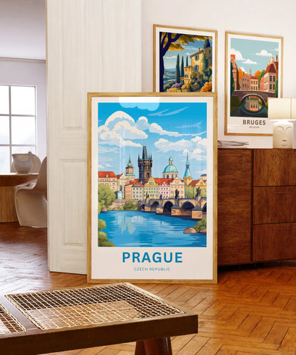 Prague Travel Poster