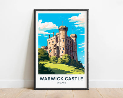 Warwick Castle Travel Poster