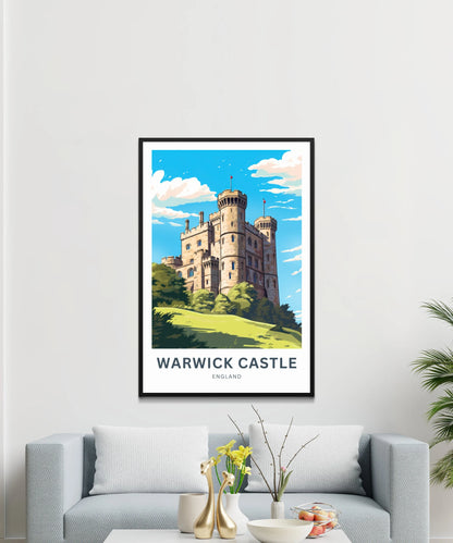 Warwick Castle Travel Poster