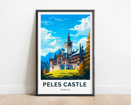 Peles Castle Travel Poster