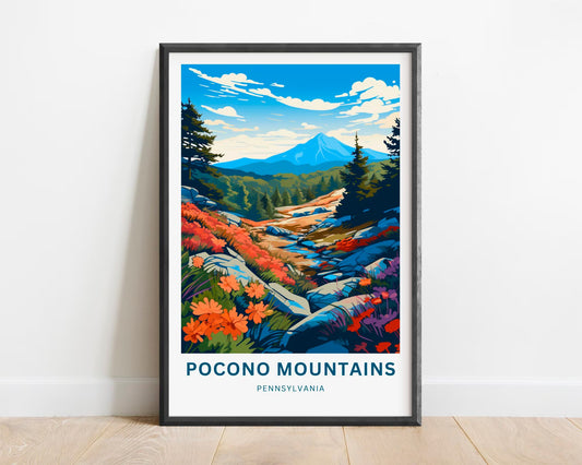 Pocono Mountains Travel Poster