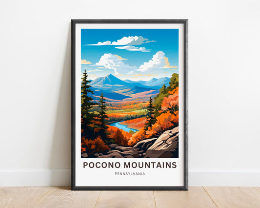 Pocono Mountains Travel Poster