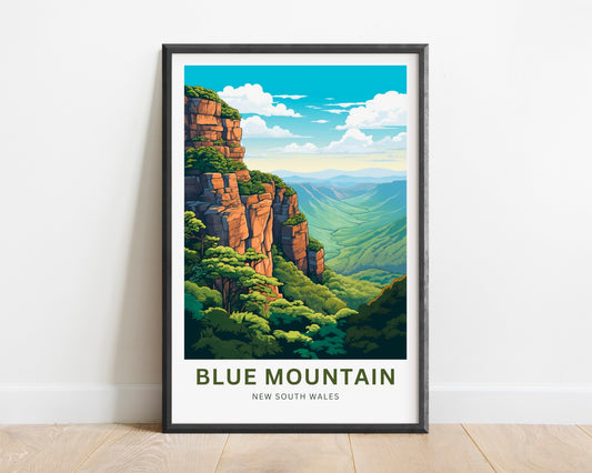 Blue Mountains Travel Poster