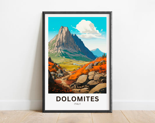 Dolomites Travel Poster
