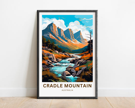 Cradle Mountains Travel Poster